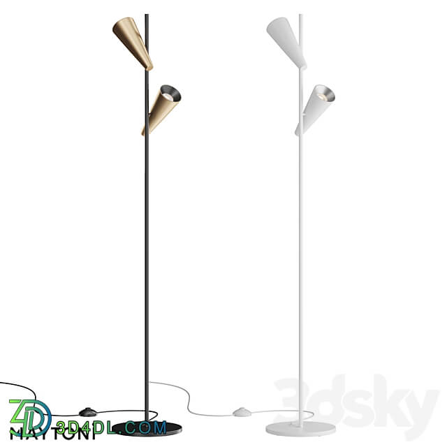 Floor lamp floor lamp MOD095FL 02BS MOD095FL 02W 3D Models