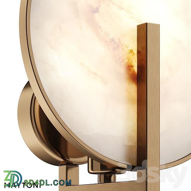 Wall lamp sconce Marmo MOD099WL 01G2 3D Models