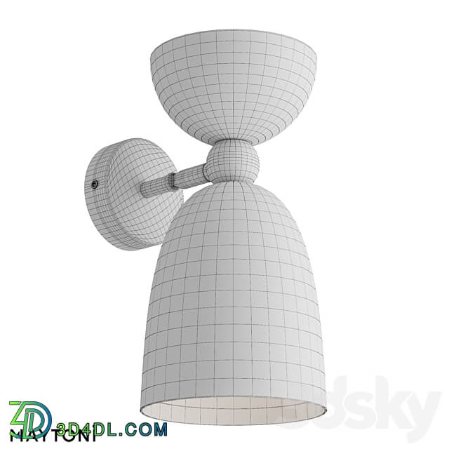 Wall lamp sconce MOD113WL 01BL 3D Models