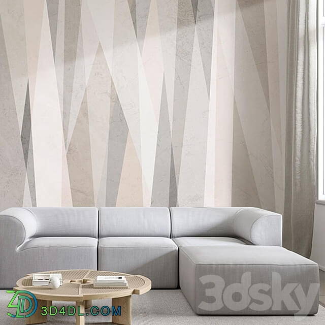 Creativille wallpapers 45465 Grunge Vertical Lines 3D Models