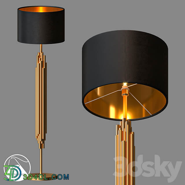 LampsShop.com T6036 Floor Lamp Brussel 3D Models