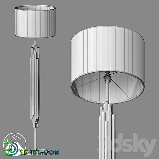 LampsShop.com T6036 Floor Lamp Brussel 3D Models