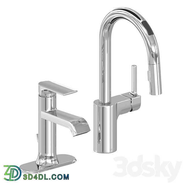 Moen bathroom kitchen faucet tap 3D Models