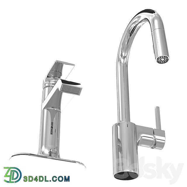 Moen bathroom kitchen faucet tap 3D Models