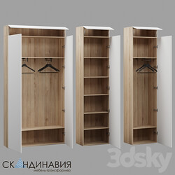 Swing wardrobes SKANDINAVIYA OM Wardrobe Display cabinets 3D Models 