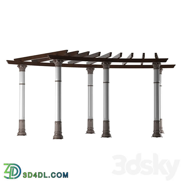 Altro Pergola semicircular Other 3D Models