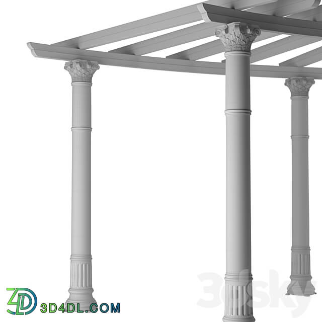 Altro Pergola semicircular Other 3D Models