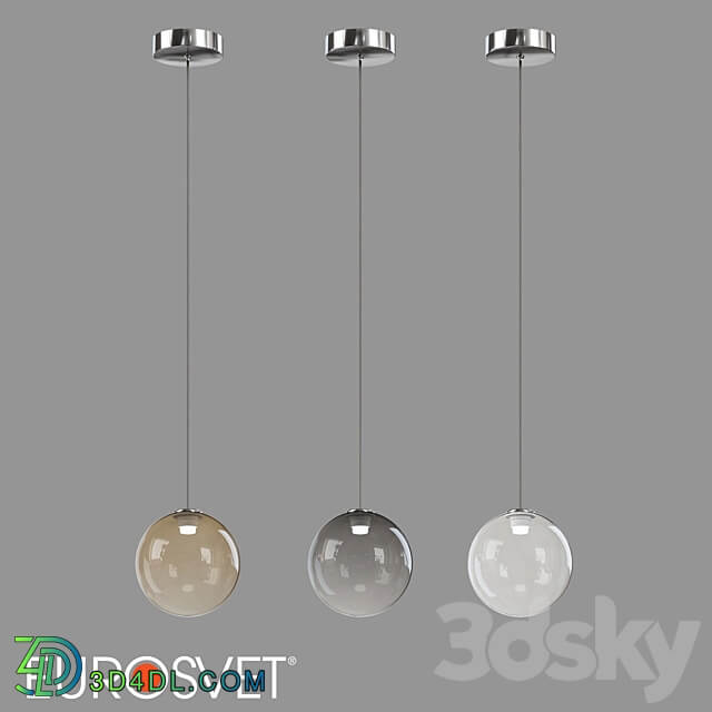 OM Pendant LED luminaire Eurosvet 50230 1 and 50231 1 LED Wonder Pendant light 3D Models