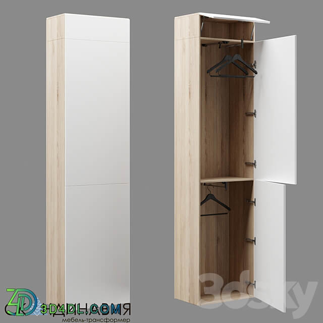 Cabinets SKANDINAVIYA OM Wardrobe Display cabinets 3D Models