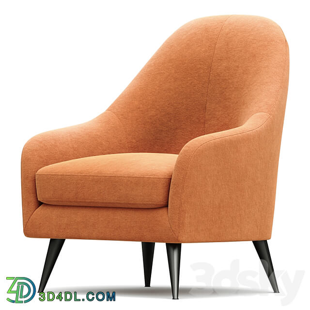 Sandy Orange armchair 3D Models