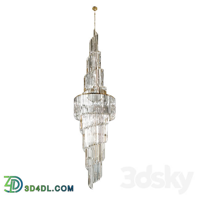 Hanging chandelier Patrizia Volpato Cristalli art. 5051 D900 H350 Pendant light 3D Models