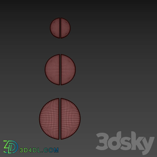 Furniture handle Semicircle OM Miscellaneous 3D Models