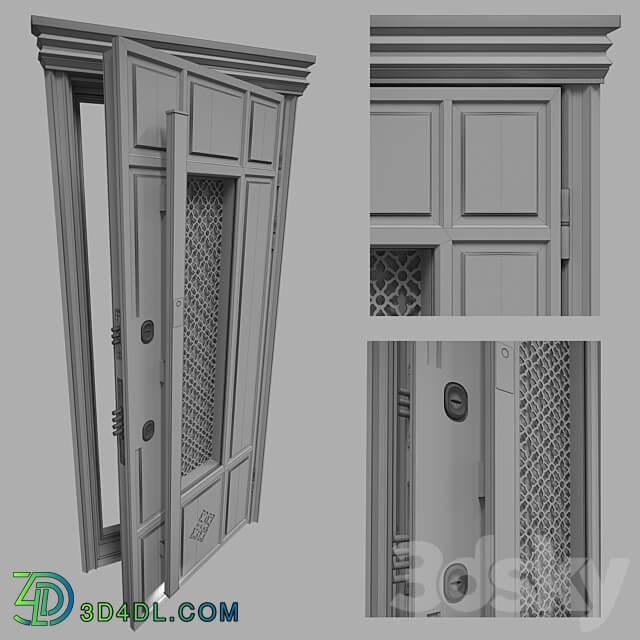 OM glass door 3D Models