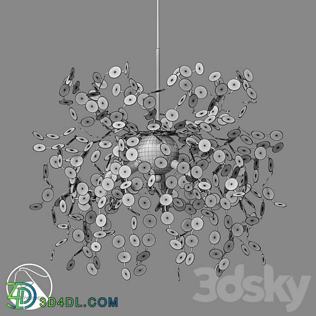 LampsShop.com L1004 Chandelier Terzana Argo Pendant light 3D Models