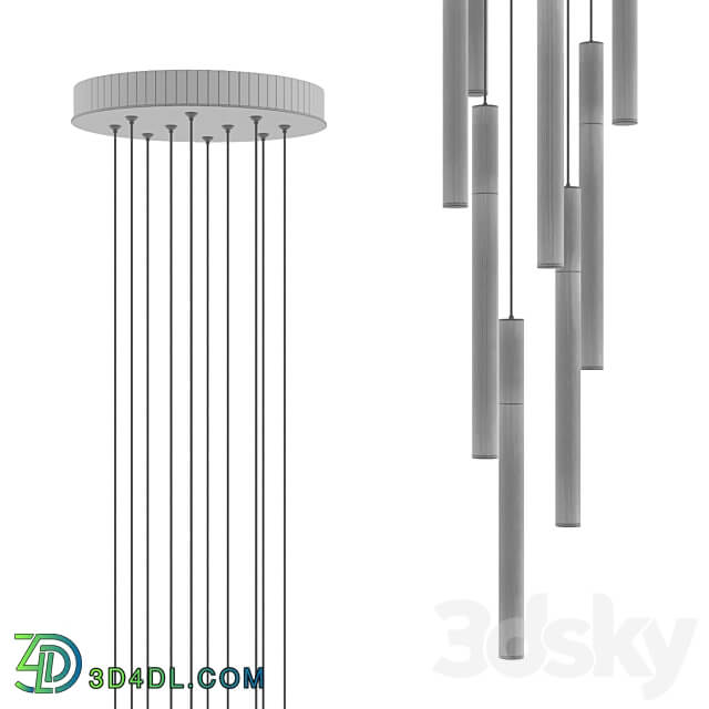 Pendant lamp IT Laser Matt 10 spiral IT Laser Matt 10 design Pendant light 3D Models