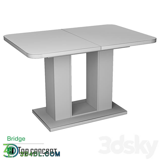 Dining table Twins 120 40 3D Models