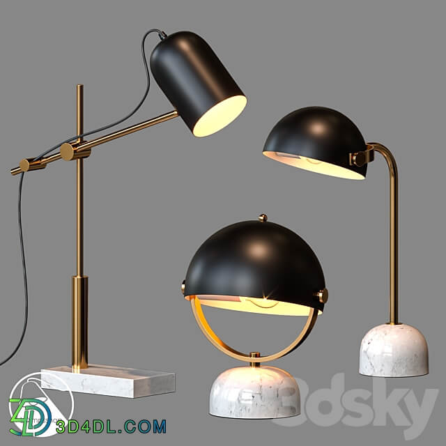 LampsShop.com NL5026 Table Lamp Strict Geometry 3D Models