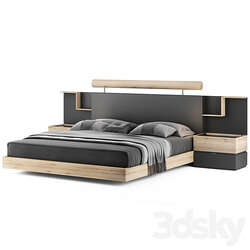 YM08 bedroom set Bed 3D Models 