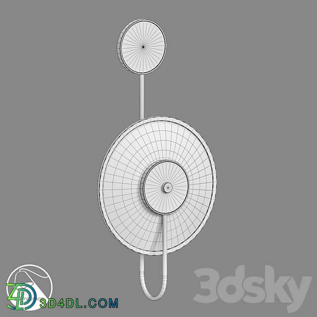 LampsShop.com B4142 Sconce Marble Disc 3D Models