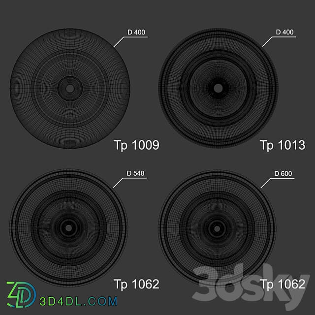 Smooth sockets Tr 1009 Tr 1013 D 400 Tr 1062 D 540 Tr 1062 D 600 3D Models