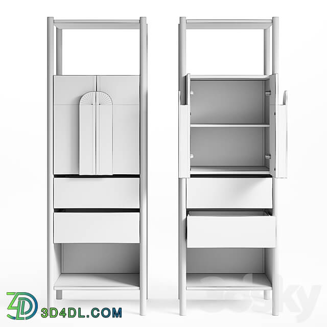 OM ST 05 Wardrobe Display cabinets 3D Models