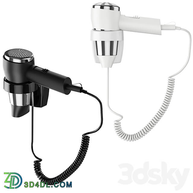 Hairdryer wall mounted ODF Household appliance 3D Models