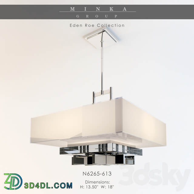 minka group N6265 613 corrected 3ds Max file Pendant light 3D Models