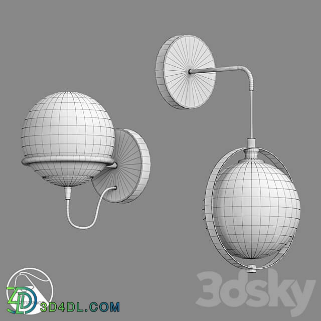 LampsShop.com B4060 Sconce Luminarias 3D Models