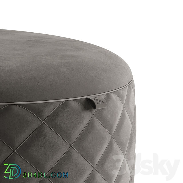 STORE 54 Pouffe BonBon Gris 3D Models