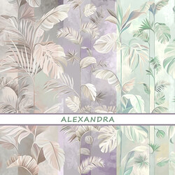 Designer wallpapers ALEXANDRA pack 5 3D Models 