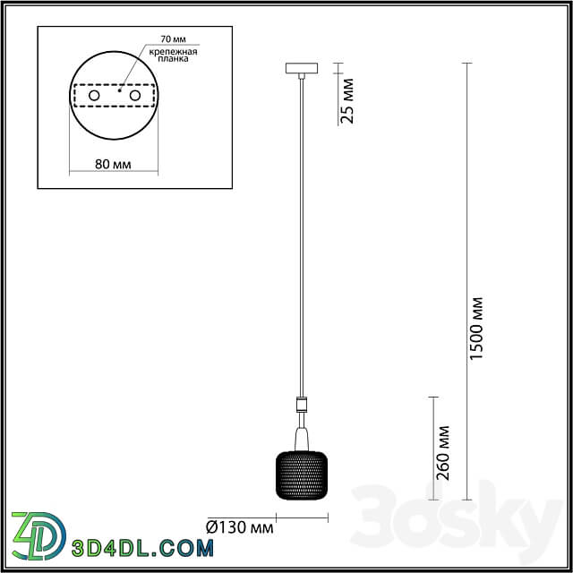 Odeon Light 4975 1 LECOLA Pendant light 3D Models