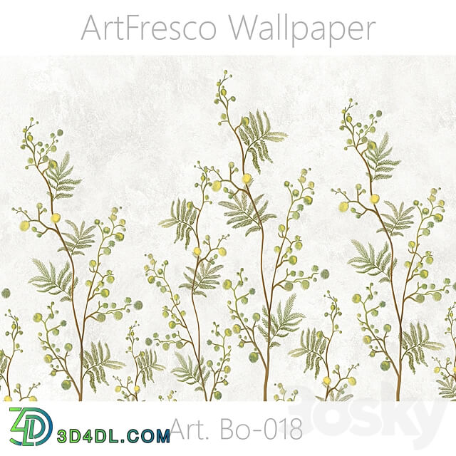 ArtFresco Wallpaper Designer seamless wallpaper Art. Bo 018OM 3D Models