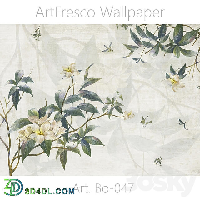 ArtFresco Wallpaper Designer seamless wallpaper Art. Bo 047OM 3D Models