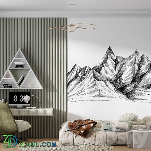 ArtFresco Wallpaper Designer seamless wallpaper Art. Mo 011OM 3D Models