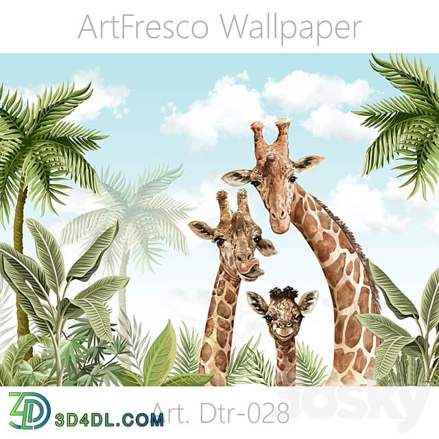 ArtFresco Wallpaper Designer seamless wallpaper Art. Dtr 028 OM 3D Models