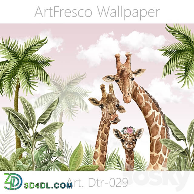 ArtFresco Wallpaper Designer seamless wallpaper Art. Dtr 029 OM 3D Models