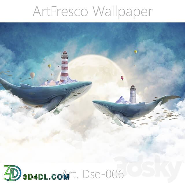 ArtFresco Wallpaper Designer seamless wallpaper Art. Dse 006OM 3D Models