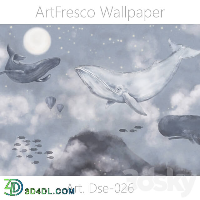 ArtFresco Wallpaper Designer seamless wallpaper Art. Dse 026OM 3D Models