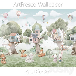 ArtFresco Wallpaper Designer seamless wallpaper Art. Dfo 018OM 3D Models 