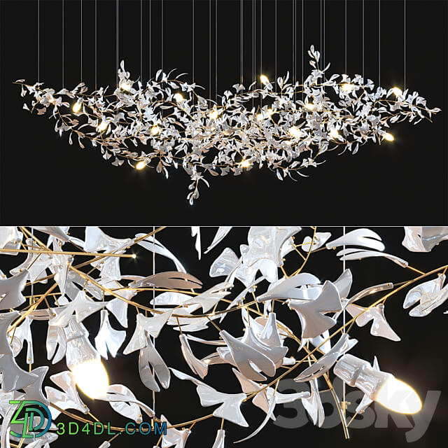 Gingko Chandelier Collection Pendant light 3D Models