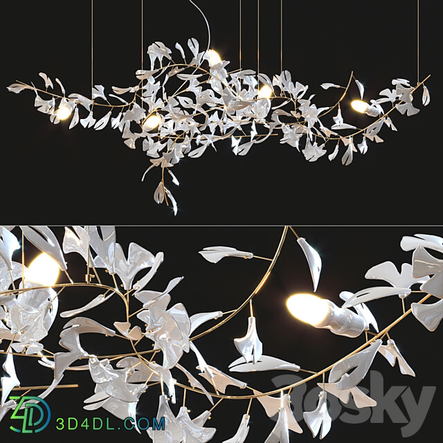 Gingko Chandelier Collection Pendant light 3D Models