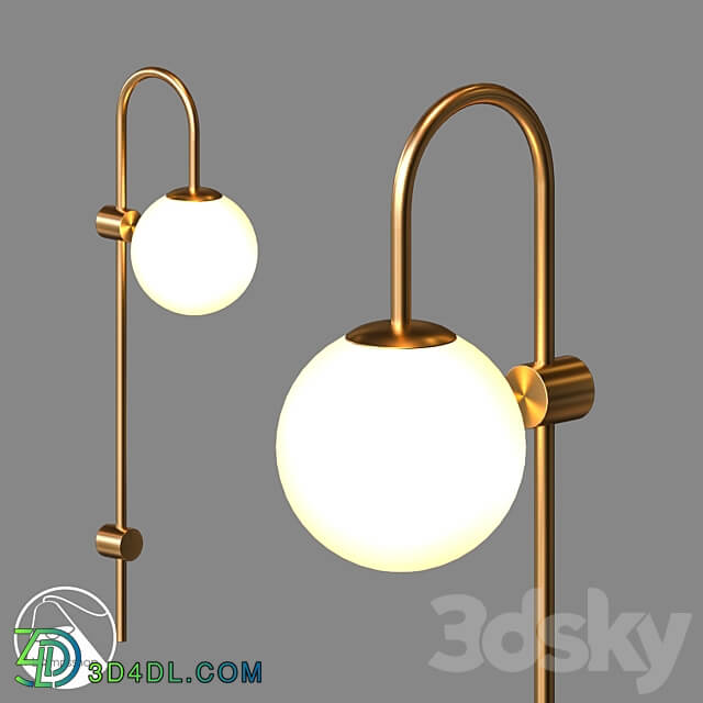 LampsShop.com B4028 Sconce Ball 3D Models