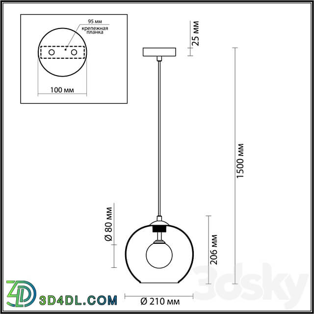 ODEON LIGHT 4955 1 LOSTAR Pendant light 3D Models