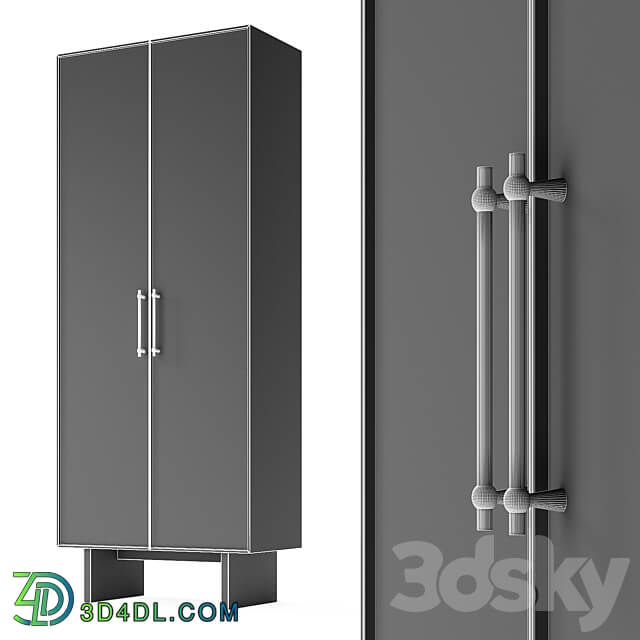 OM W 02 03 Wardrobe Display cabinets 3D Models