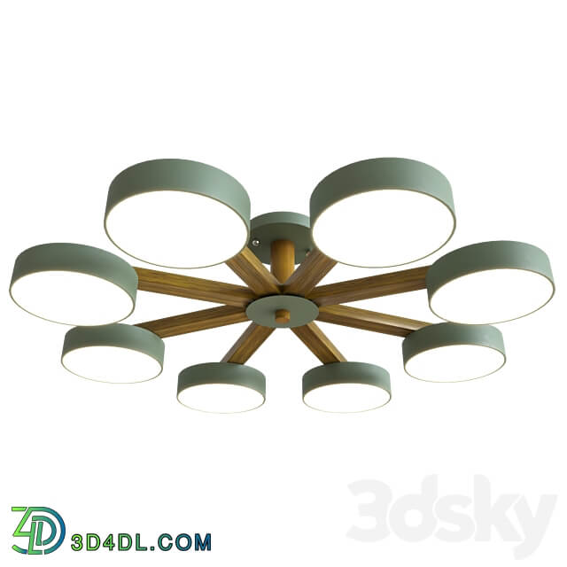 Joist Green 40.9622 OM Joist White 40.9622 OM Ceiling lamp 3D Models