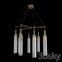 NEWPORT 4524 4 S chrome gold Pendant light 3D Models 