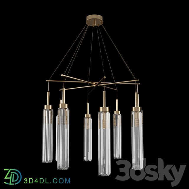 NEWPORT 4524 4 S chrome gold Pendant light 3D Models