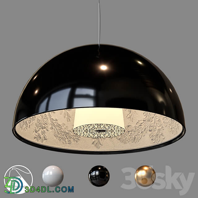 LampsShop.com L1051 Chandelier Bowl Pendant light 3D Models