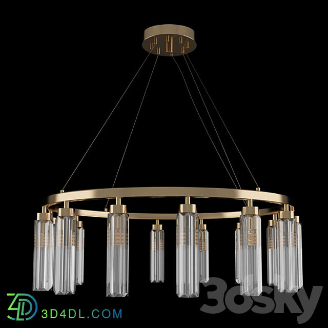 NEWPORT 4528 6 S chrome gold Pendant light 3D Models