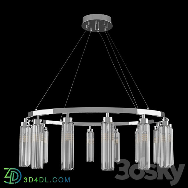 NEWPORT 4528 6 S chrome gold Pendant light 3D Models